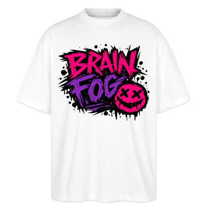 Brain Fog Design – Oversized Unisex Bio T-Shirt - Weiß
