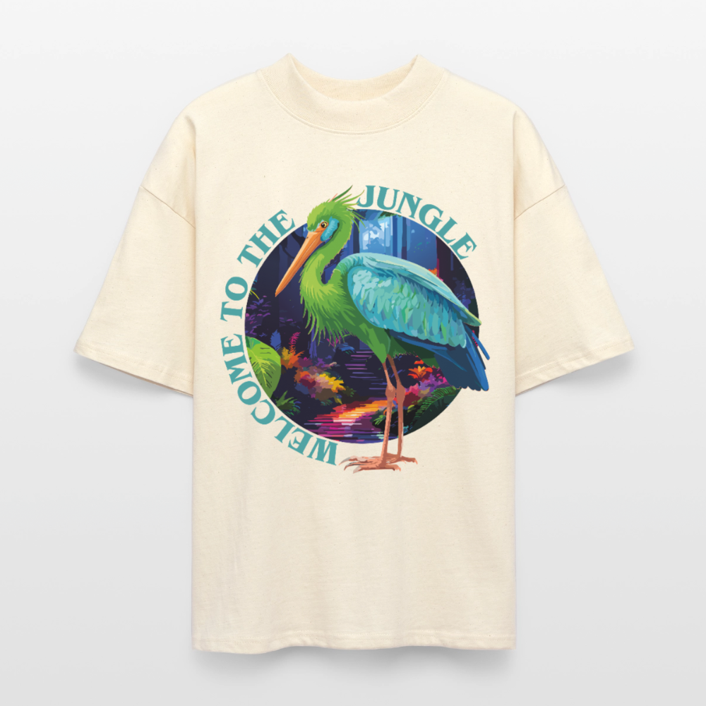 Jungle Design – Oversized Unisex Bio T-Shirt - Natur