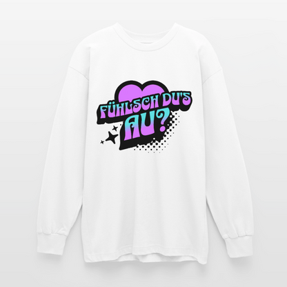 Fühlsch du‘s au Design – Oversized Langarmshirt - Weiß