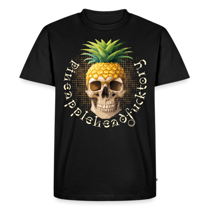 Pineapple Skull Design - Männer Premium T-Shirt - Schwarz