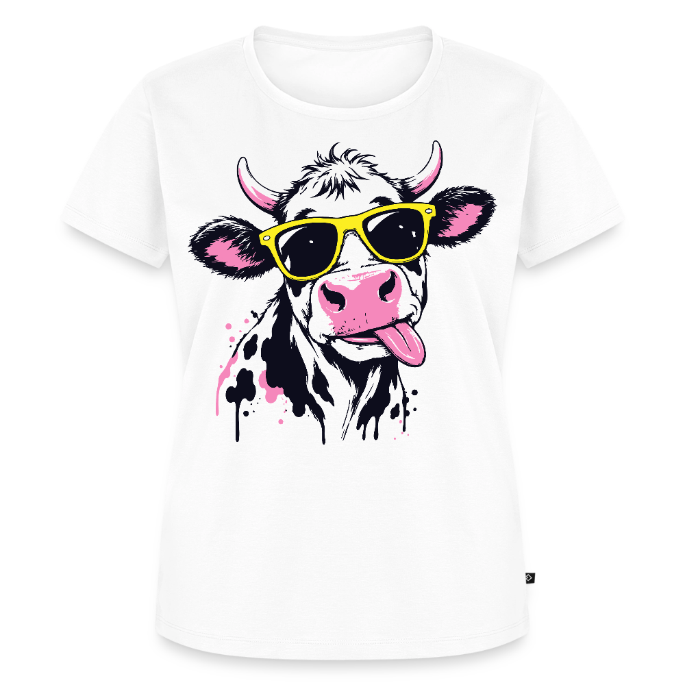 Street Cow Design – Frauen Premium T-Shirt - Weiß