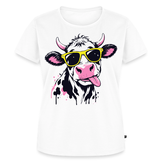 Street Cow Design – Frauen Premium T-Shirt - Weiß