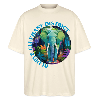 Elephant Design – Oversized Unisex Bio T-Shirt - Natur