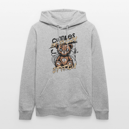 Bear Design – Unisex Bio-Hoodie - Grau meliert