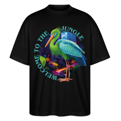 Jungle Design – Oversized Unisex Bio T-Shirt - Schwarz