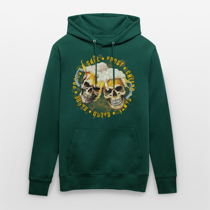 Party Skull Design – Unisex Bio-Hoodie - Forest