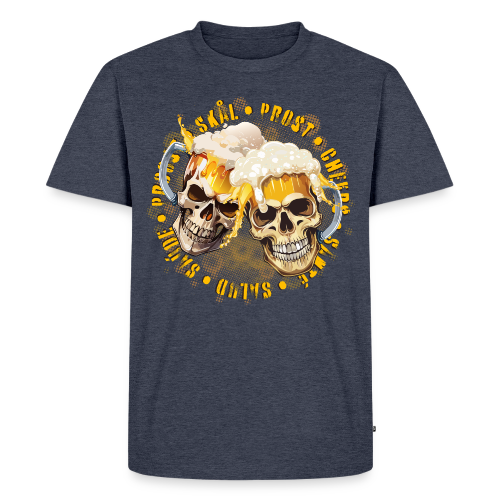 Party Skull Design – Männer Premium T-Shirt - Jeansblau 