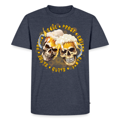 Party Skull Design – Männer Premium T-Shirt - Jeansblau 
