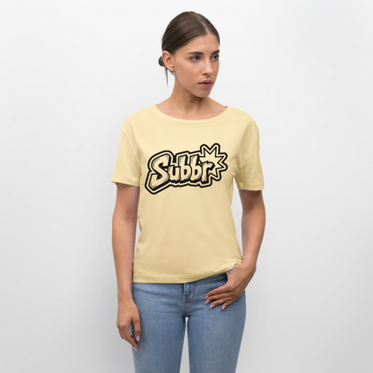 Subbr Design – Rundhals Frauen Bio-T-Shirt - Creme