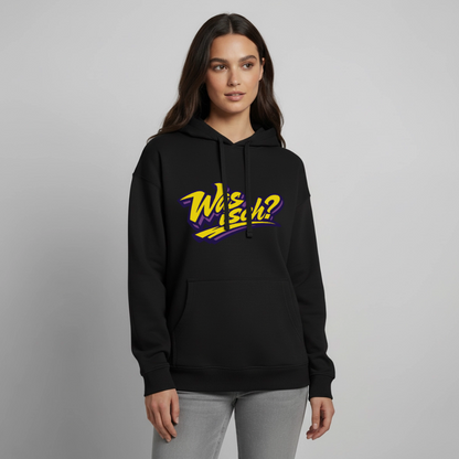 Was isch? Design – Oversized Unisex Hoodie - Schwarz