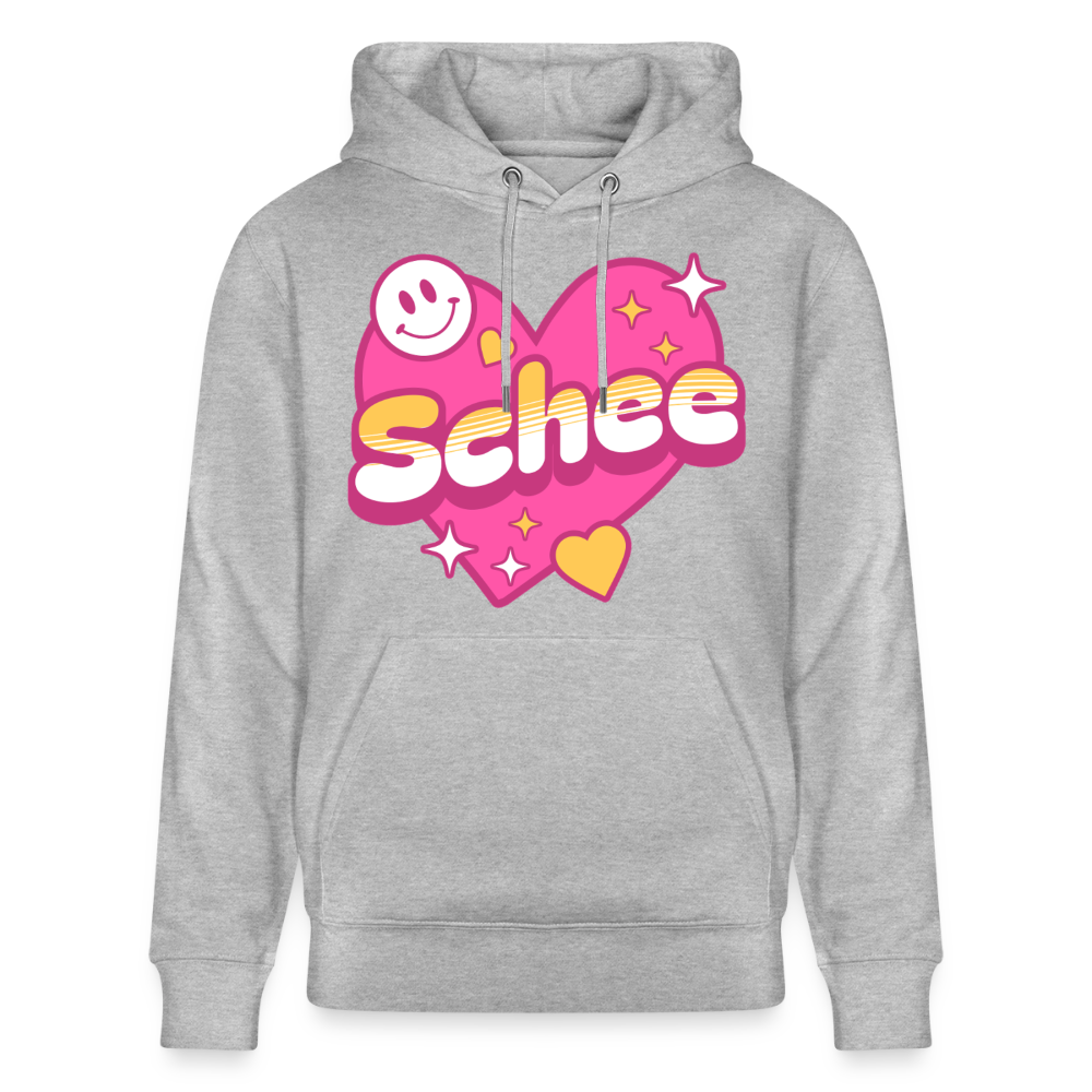 Schee Design – Unisex Bio-Hoodie - Grau meliert