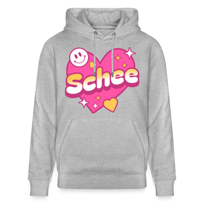 Schee Design – Unisex Bio-Hoodie - Grau meliert