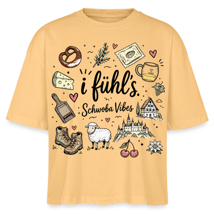 Alb Liebe Design – Frauen Boxy Bio-T-Shirt - Mispel