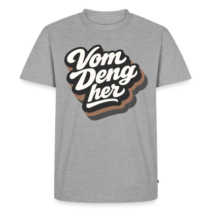 Vom Deng her Design – Männer Premium T-Shirt - Grau meliert