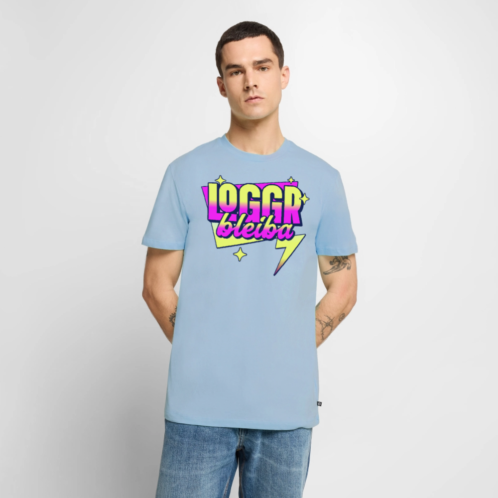 Logger bleibt Design – Männer Premium T-Shirt - Hellblau