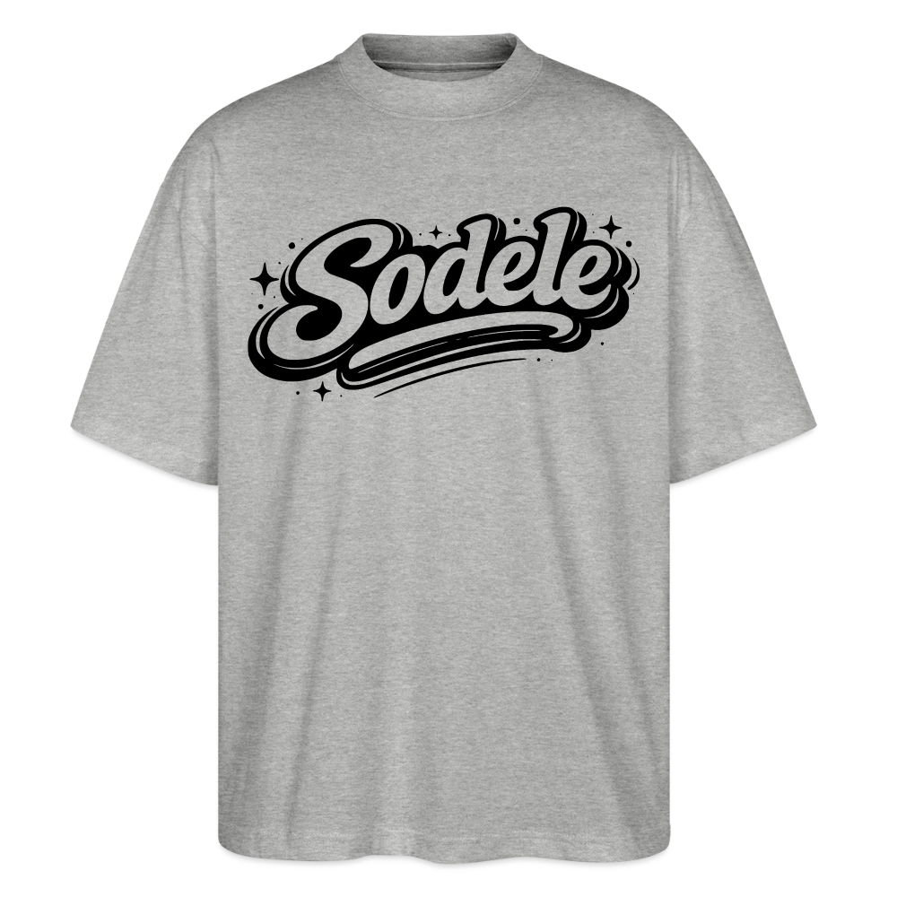 Sudele Design – Oversized Unisex Bio T-Shirt - Grau meliert