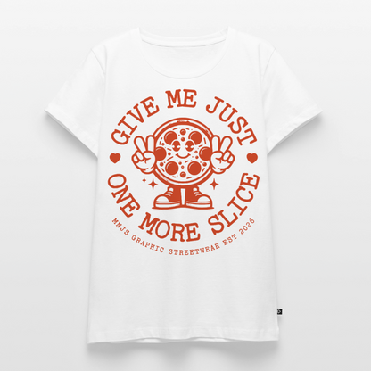 Pizza Design – Frauen Premium T-Shirt - Weiß