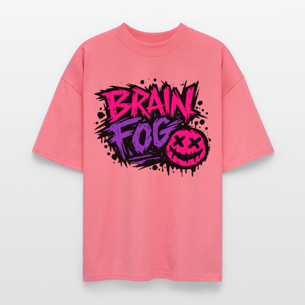 Brain Fog Design – Oversized Unisex Bio T-Shirt - Pink 