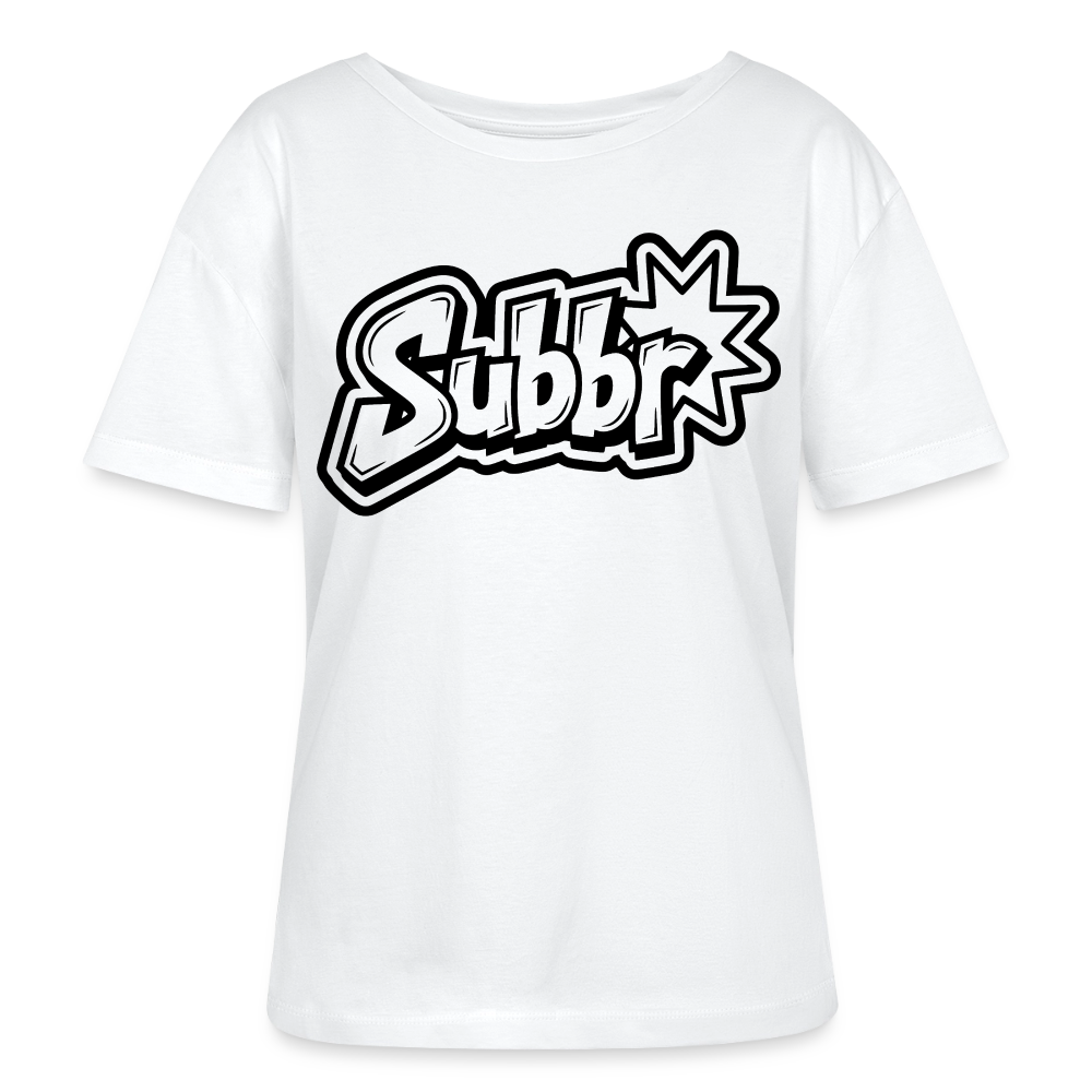 Subbr Design – Rundhals Frauen Bio-T-Shirt - Weiß