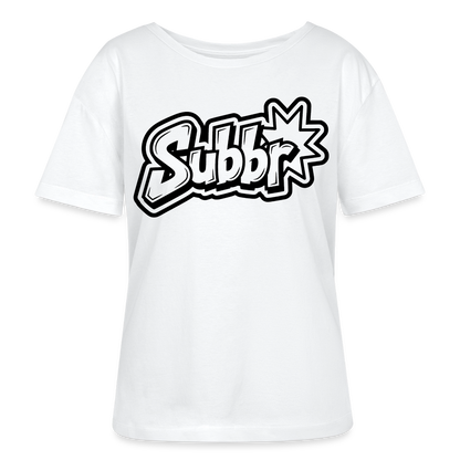 Subbr Design – Rundhals Frauen Bio-T-Shirt - Weiß