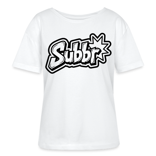 Subbr Design – Rundhals Frauen Bio-T-Shirt - Weiß