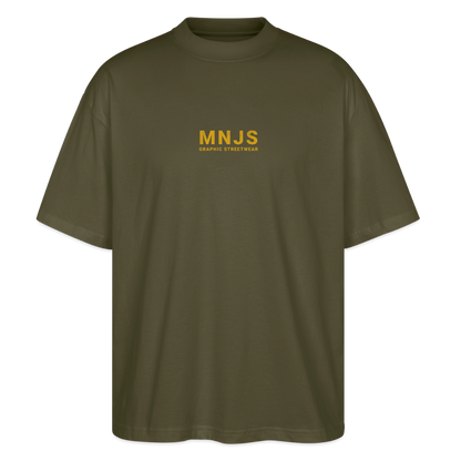 Skate Bunny Design – Oversized Unisex Bio T-Shirt - Khaki