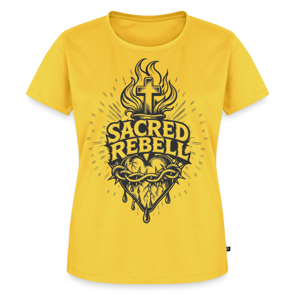 Sacred Rebell Design – Frauen Premium T-Shirt - Sonnengelb