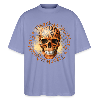 Tiger Skull Design – Oversized Unisex Bio T-Shirt - Violett