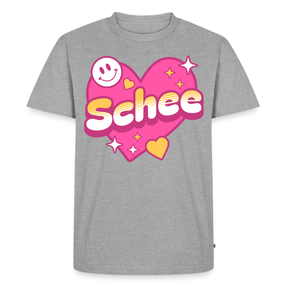 Schnee Design – Männer Premium T-Shirt - Grau meliert