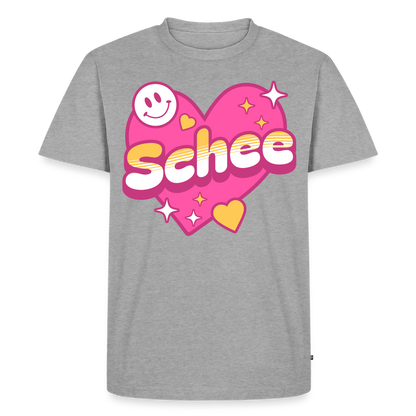 Schnee Design – Männer Premium T-Shirt - Grau meliert