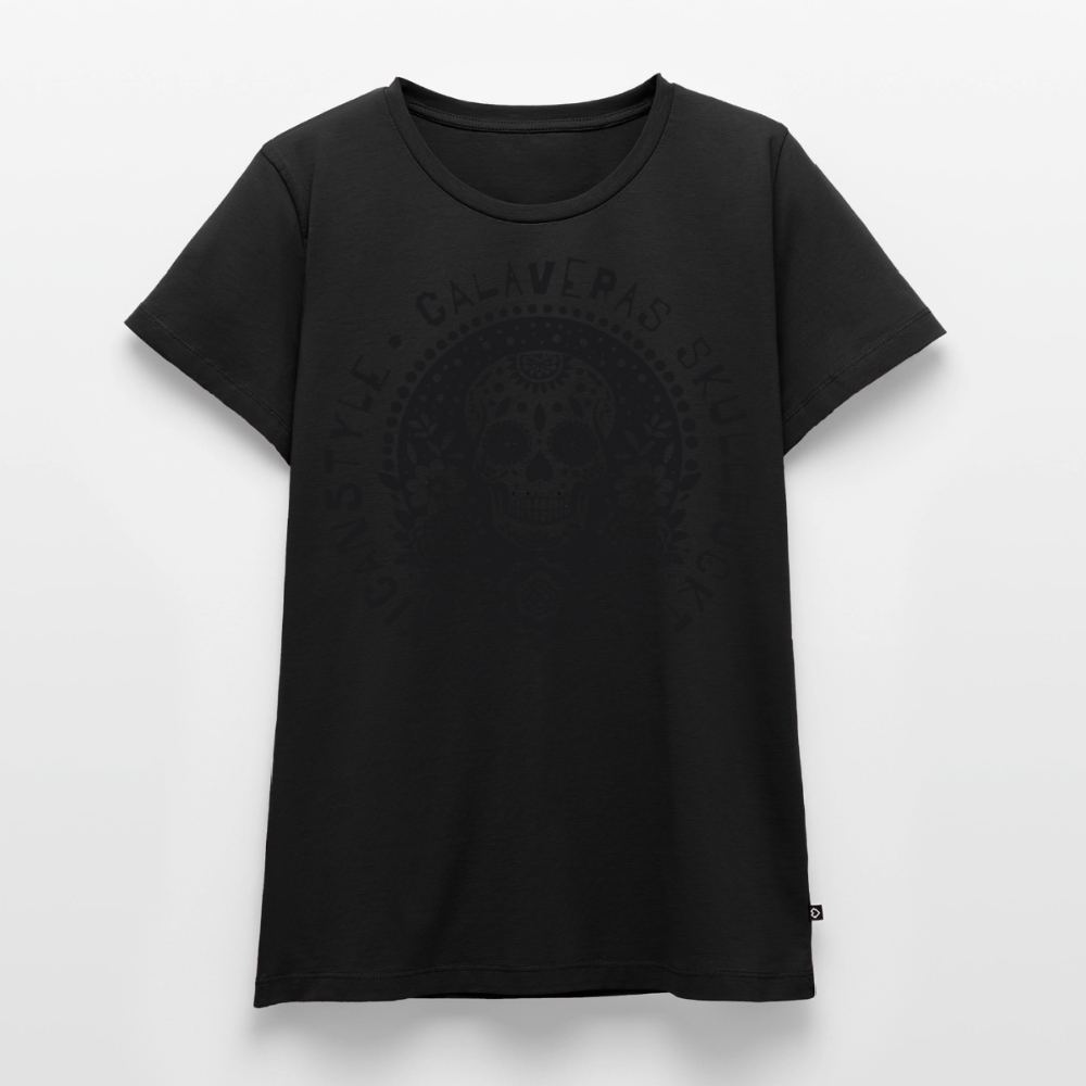 Sugar Skull Black Design - Frauen Premium T-Shirt - Schwarz