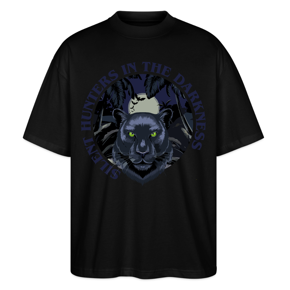 Silent Hunter Design – Oversized Unisex Bio T-Shirt - Schwarz