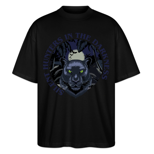 Silent Hunter Design – Oversized Unisex Bio T-Shirt - Schwarz