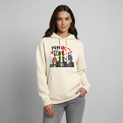 Punks Not Dead Design – Oversized Unisex Hoodie - Natur