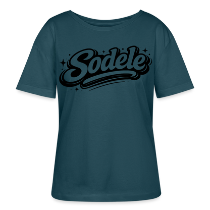 Sudele Design – Rundhals Frauen Bio-T-Shirt - Dunkles Petrol