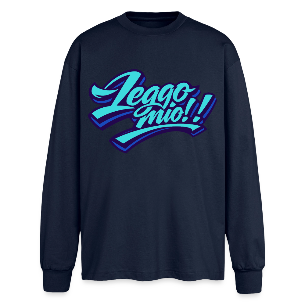 Leggomio Design – Oversized Langarmshirt - Navy