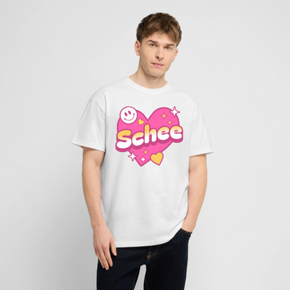 Schnee Design – Oversized Unisex Bio T-Shirt - Weiß