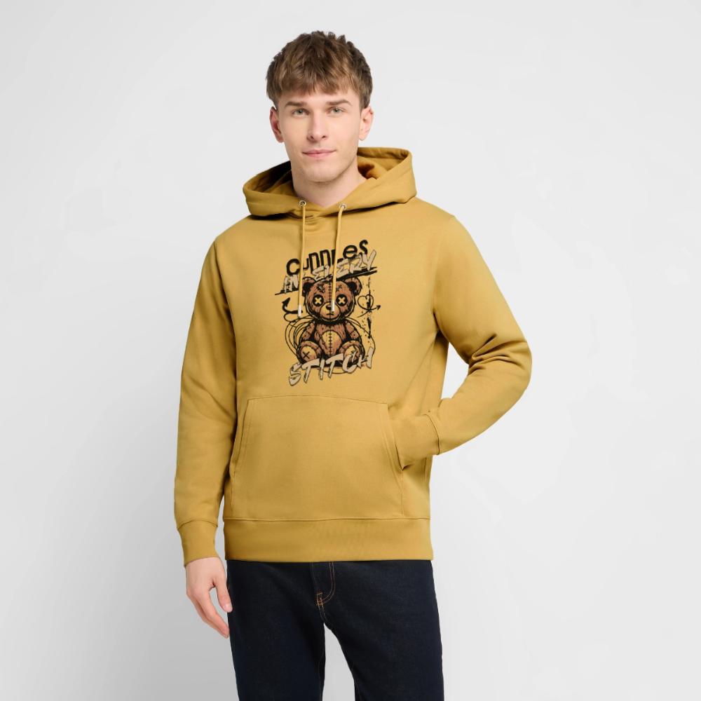 Bear Design – Unisex Bio-Hoodie - Ocker
