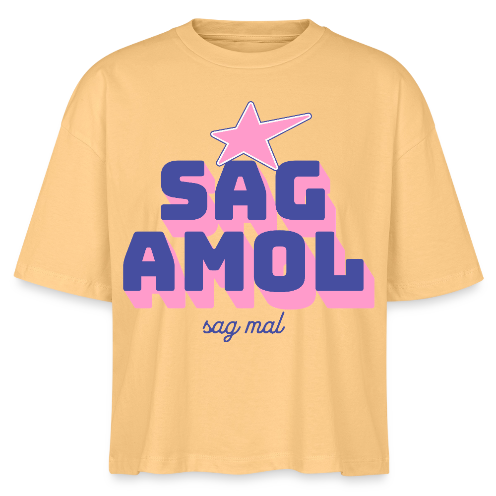 Sagamol Design – Frauen Boxy Bio-T-Shirt - Mispel