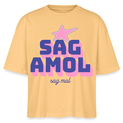 Sagamol Design – Frauen Boxy Bio-T-Shirt - Mispel