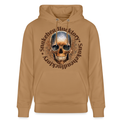 Snake Skull Design – Unisex Bio-Hoodie - Karamell 