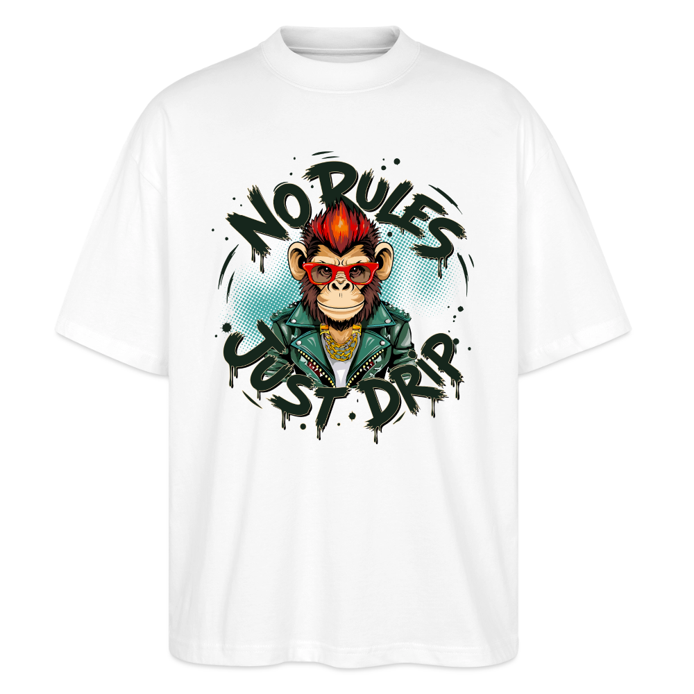 Monkey No Rules Design – Unisex Bio T-Shirt - Weiß