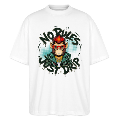 Monkey No Rules Design – Unisex Bio T-Shirt - Weiß