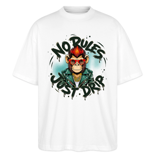 Monkey No Rules Design – Unisex Bio T-Shirt - Weiß