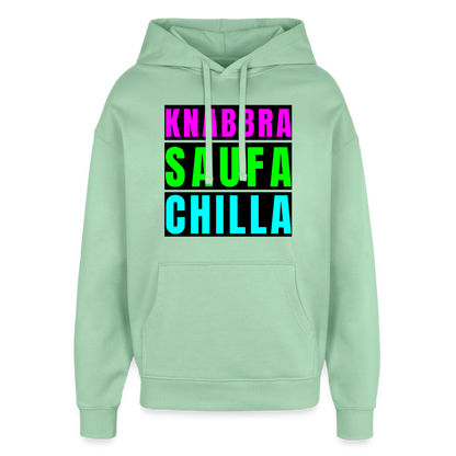 Knabbra Saufa Chilla – Oversized Unisex Hoodie - Nebeljade