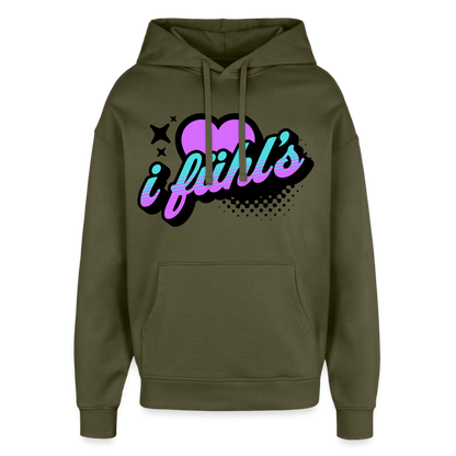 i fühl‘s Design – Oversized Unisex Hoodie - Khaki