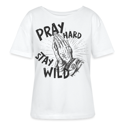 Play Hard Design –  Rundhals Frauen Bio-T-Shirt - Weiß