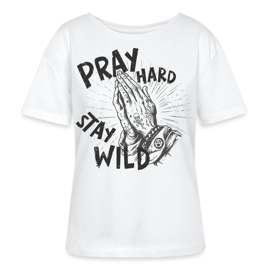 Play Hard Design –  Rundhals Frauen Bio-T-Shirt - Weiß