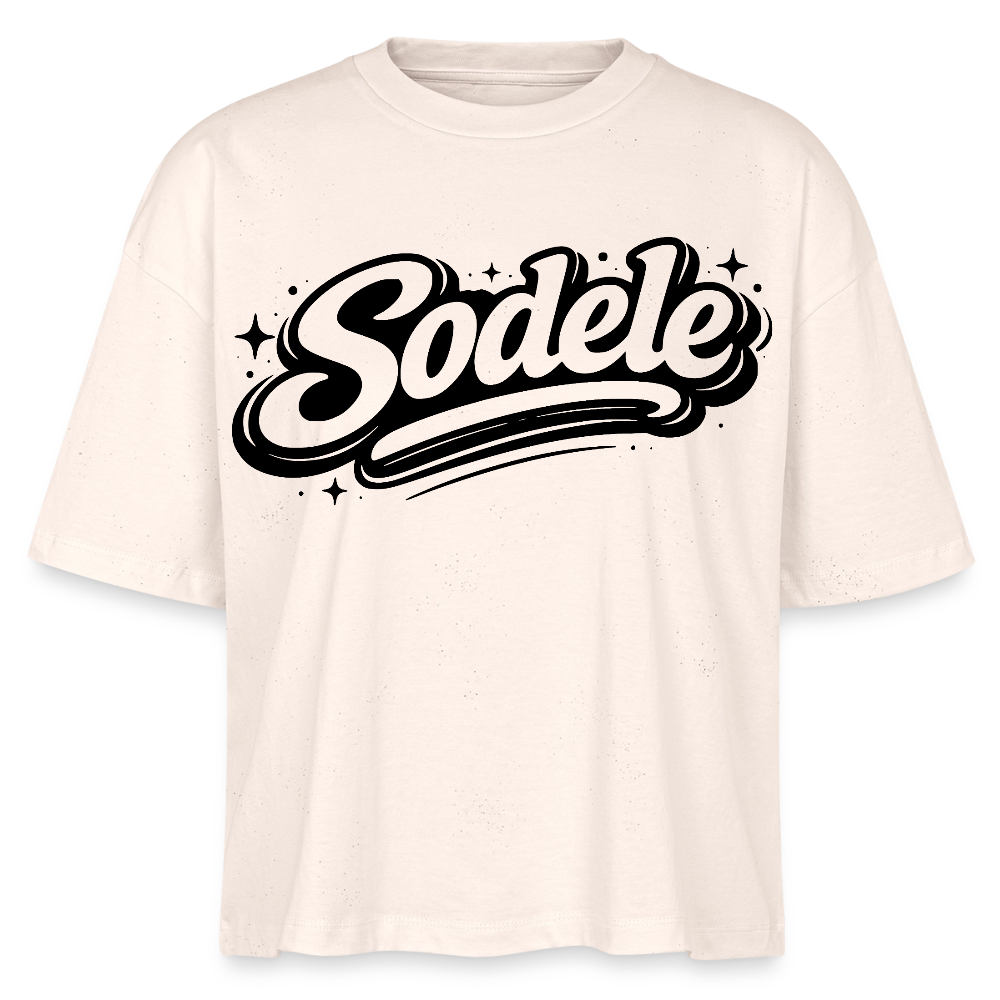 Sodele Design – Frauen Boxy Bio-T-Shirt - Natur