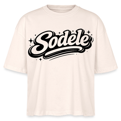 Sodele Design – Frauen Boxy Bio-T-Shirt - Natur